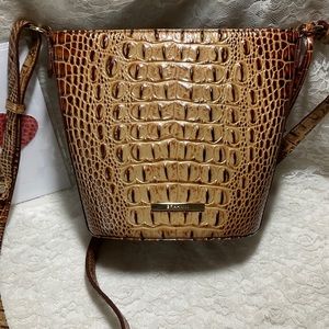 NWOT BRAHMIN TOASTED MINI QUINN CROSSBODY, BEAUTIFUL SHADE